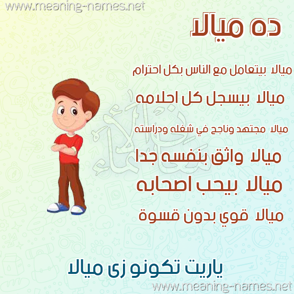 صور أسماء أولاد وصفاتهم